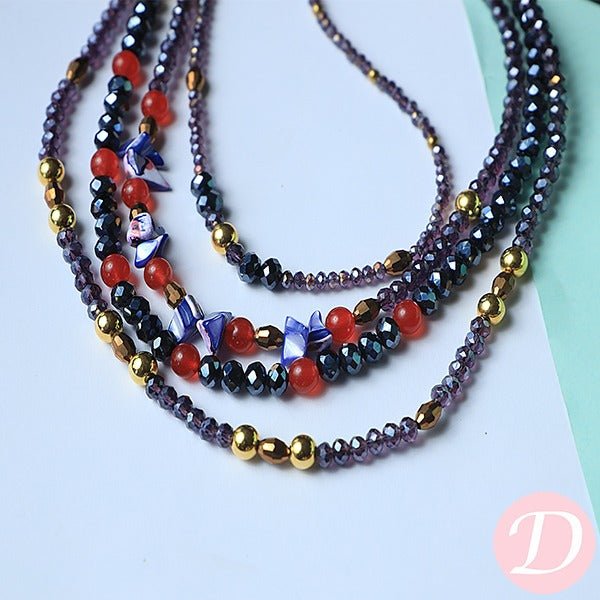 Hermosa Crystal Necklace - Agate and Crystal