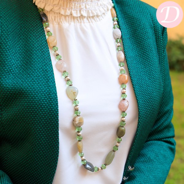 Nora Crystal Necklace - Colorful Stones