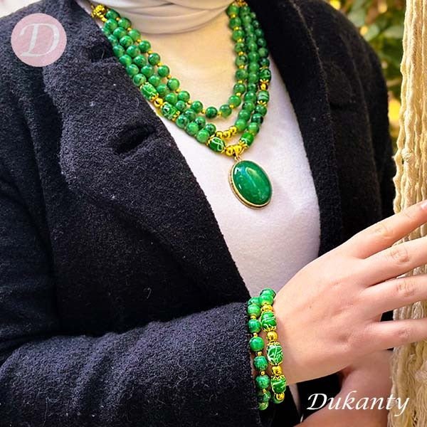 Royal Green Set - Agate Stone