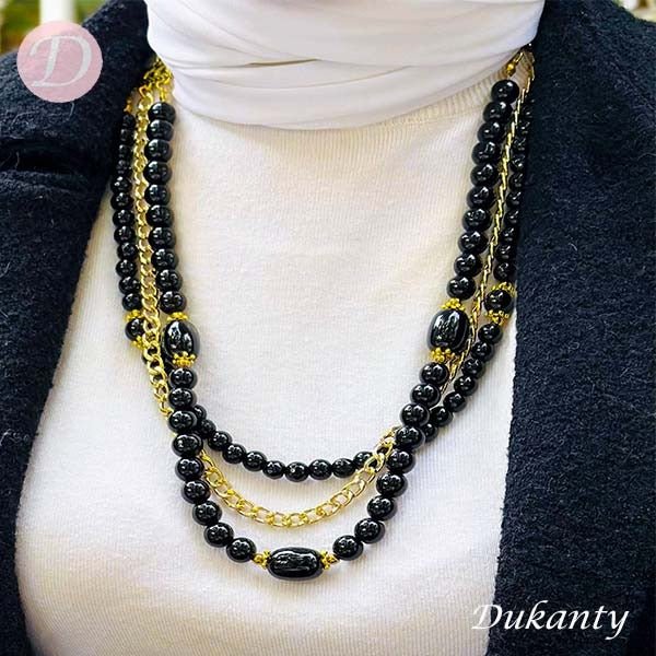 Dalida Necklace - Onyx Stone