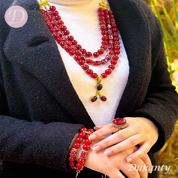 Karla Set - Red Coral