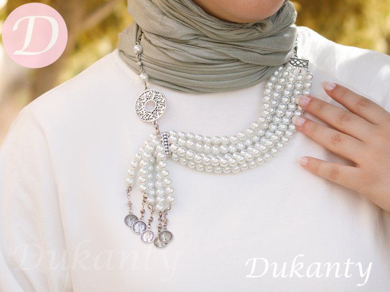 Barbra Necklace - Pearl Stone