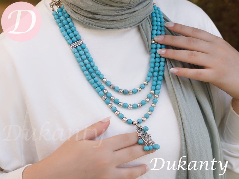 Laurel Necklace - Turquoise Stone