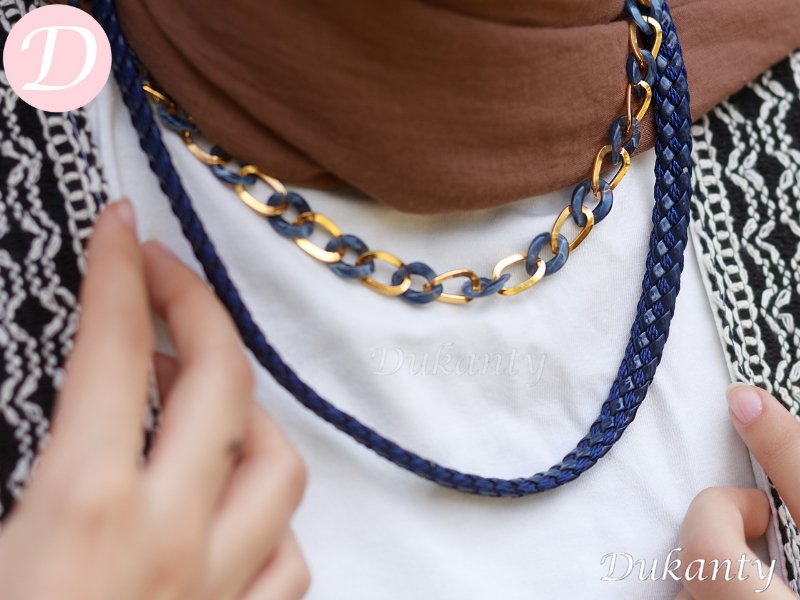 Jenna Necklace - Leather