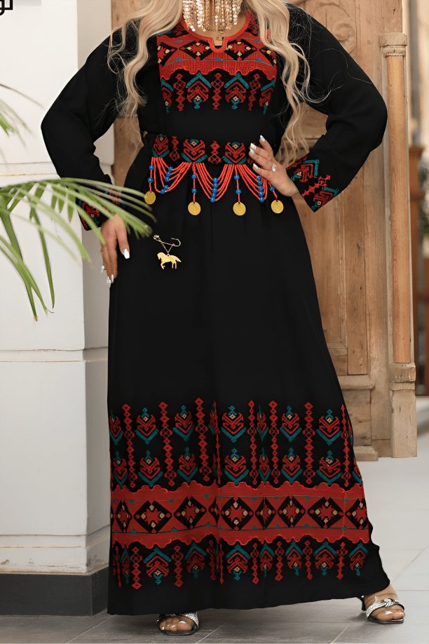 Nourbanu Abaya - Crepe