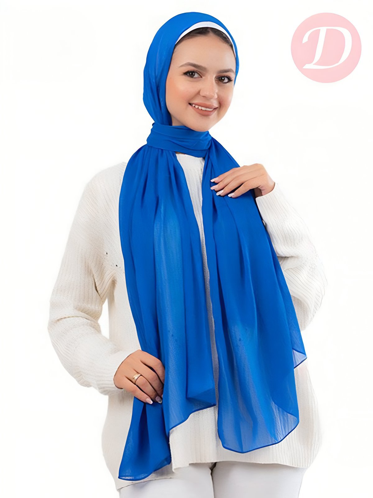 Macrons Scarf - Ribbed Crinkle