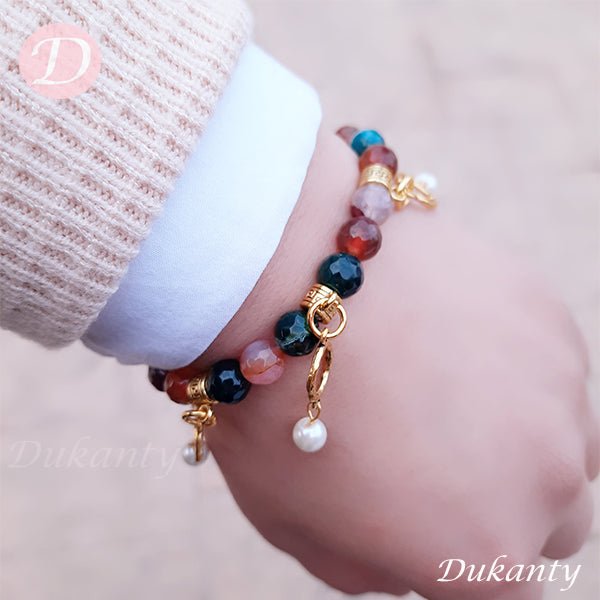 Olivia Colorful Bracelet - Agate Stone