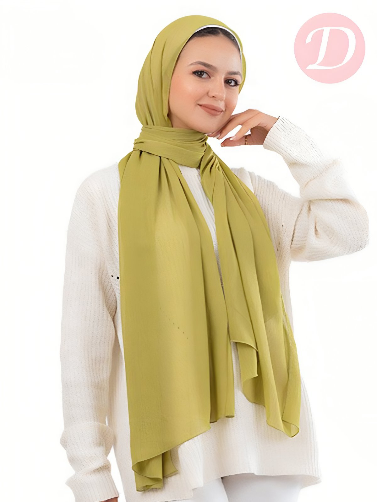 Macrons Scarf - Ribbed Crinkle