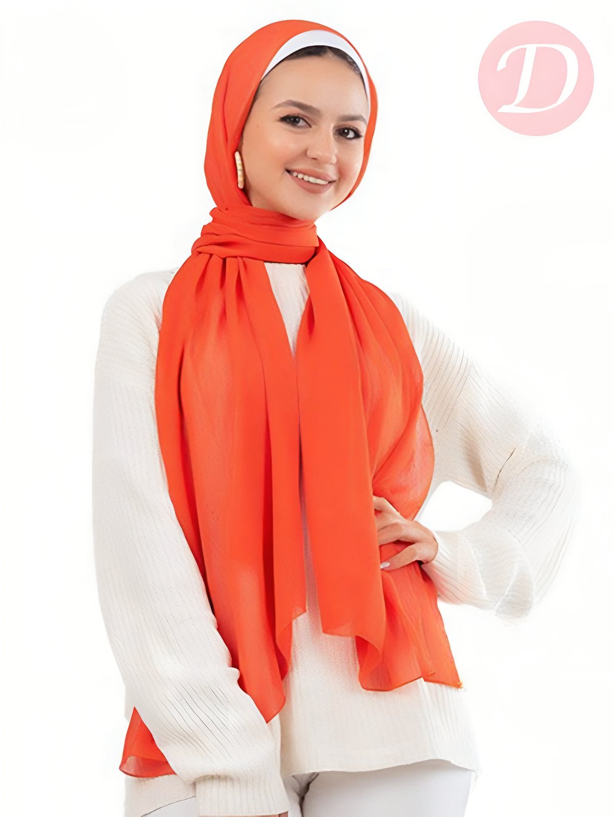 Macrons Scarf - Ribbed Crinkle