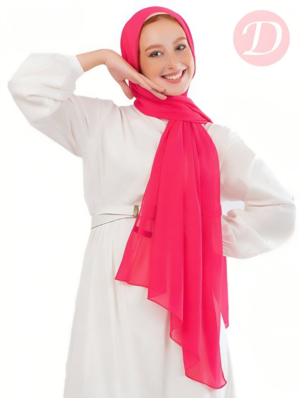 Macrons Scarf - Ribbed Crinkle