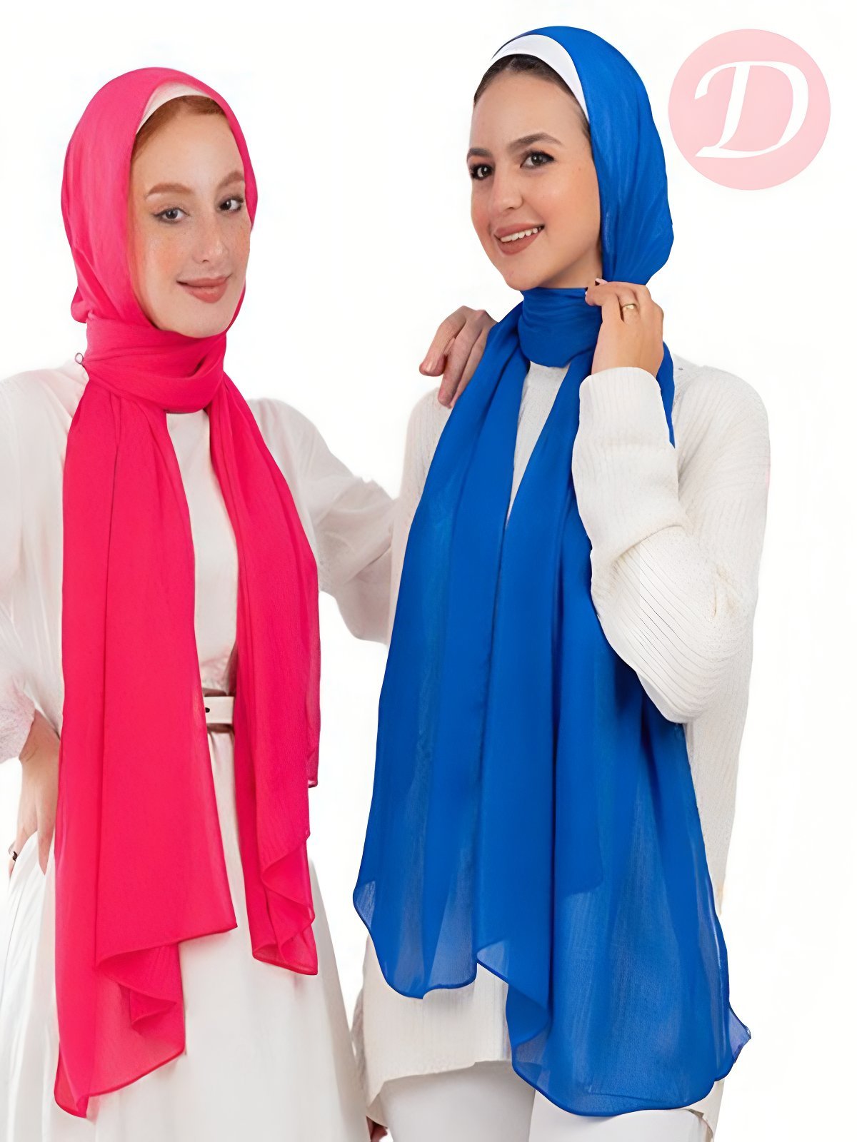 Macrons Scarf - Ribbed Crinkle