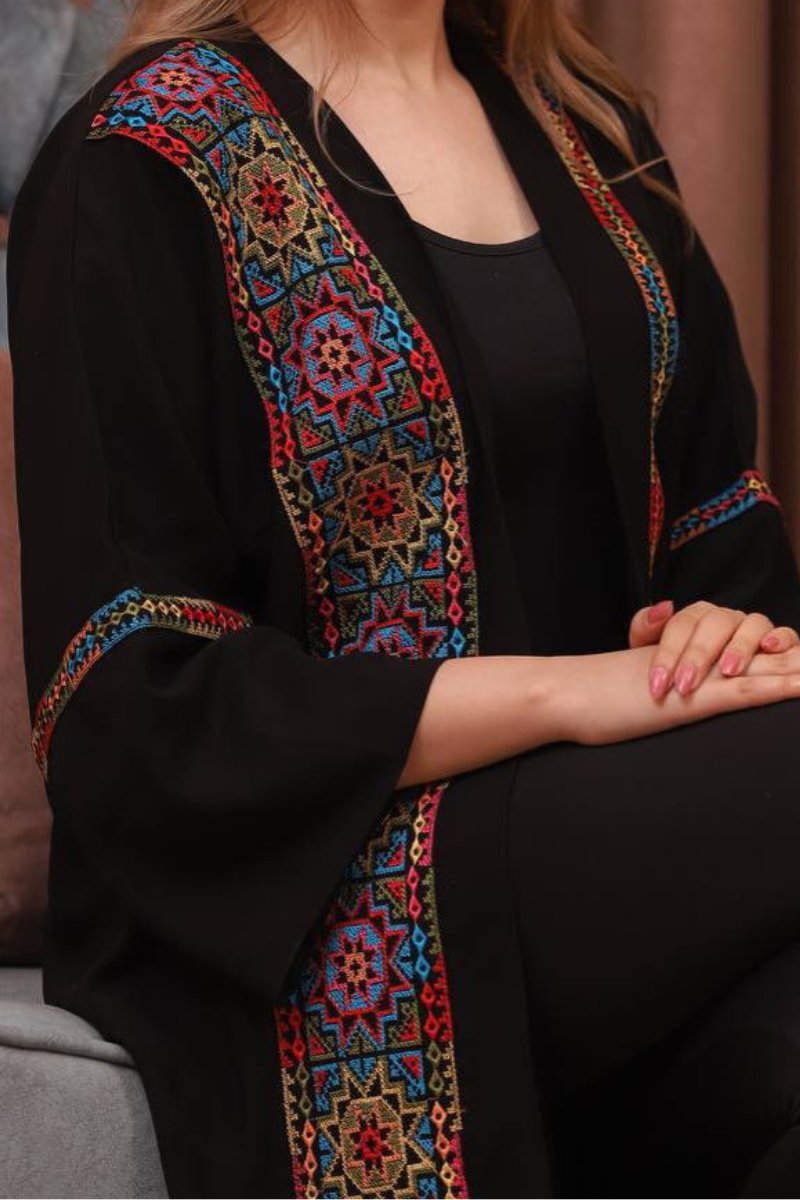 Dalida Cardigan with Khaleji Style - Crepe