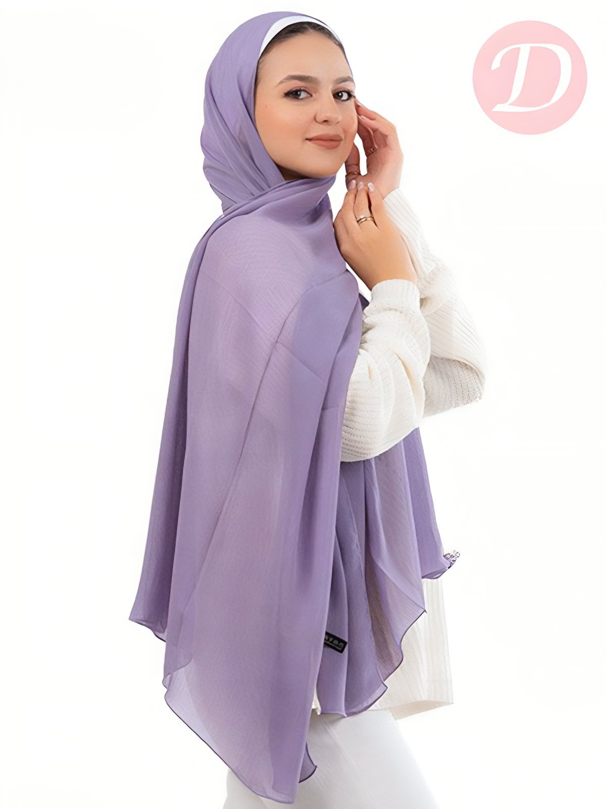 Macrons Scarf - Ribbed Crinkle