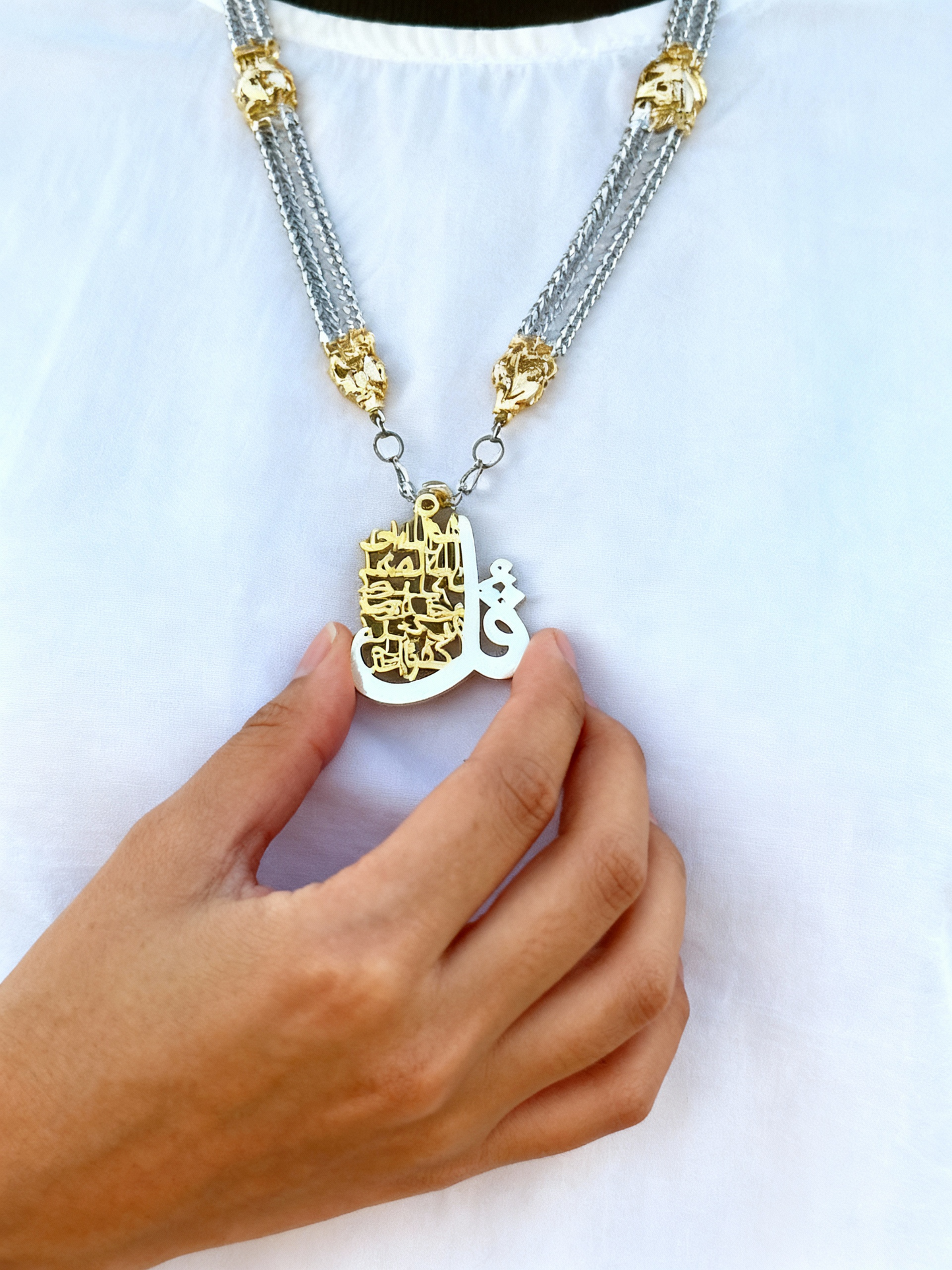 Sahar Necklace - Silver & Gold Plated
