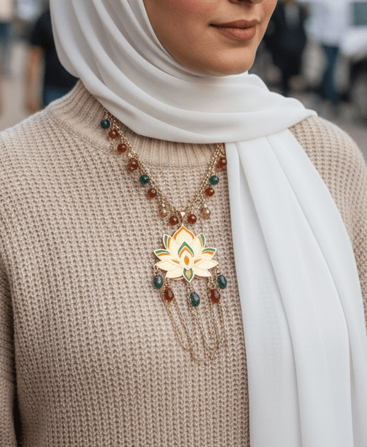 قلادة رهام - أحجار العقيق