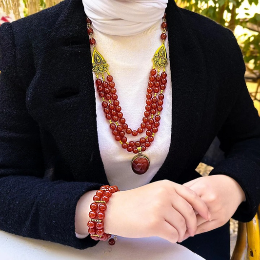 مجموعة راما الرائعة - حجر المرجان الأحمر