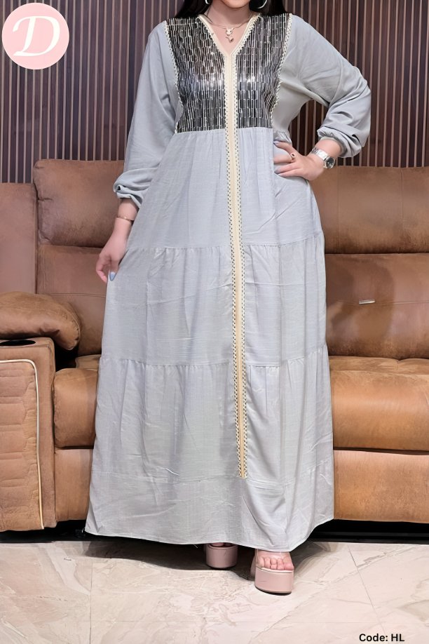 Farah Jalabiya - Linen