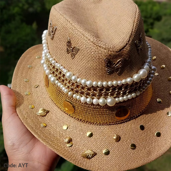 Shahd Handmade Chapeau - Burlap