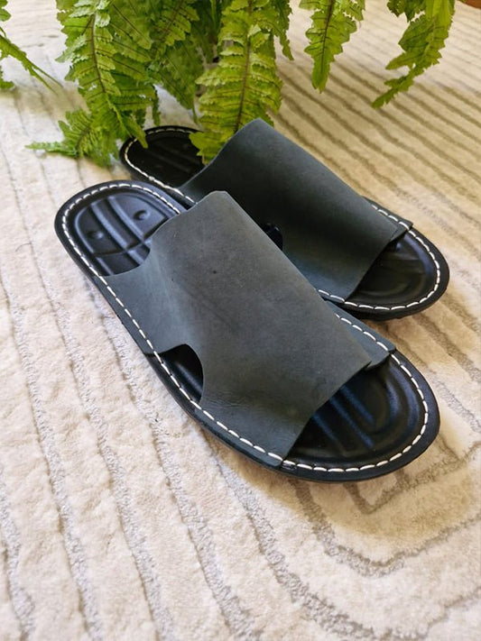 Yassien Slippers - Genuine Leather