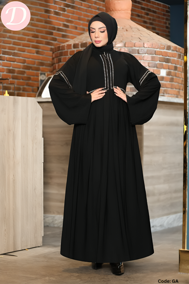 Salma Abaya - Crepe