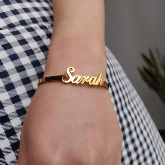 "Sarah" Customized Bracelet - Gold Plated