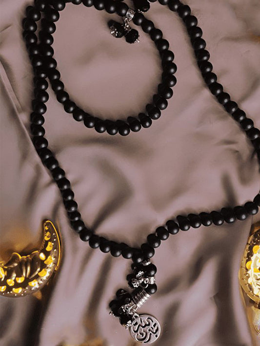 Radwa Rosary - Black Matte Stones