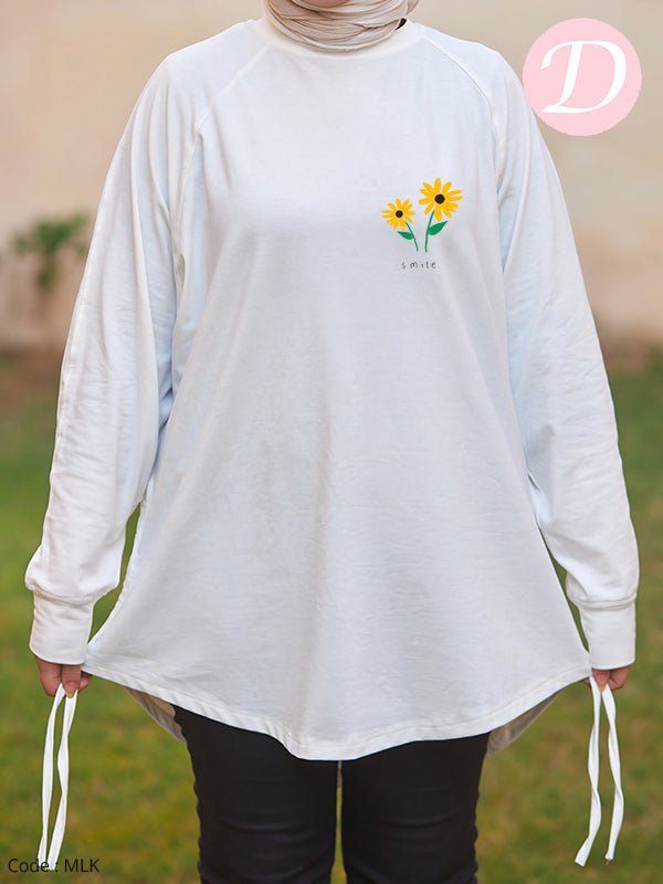 Sunflower Woman T-shirt - Cotton