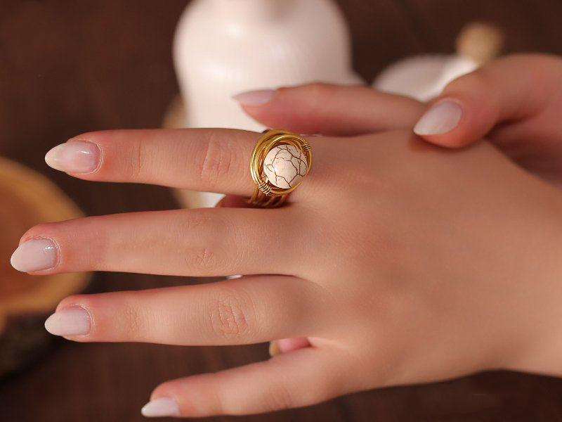 Nevin Ring - Gold Plated