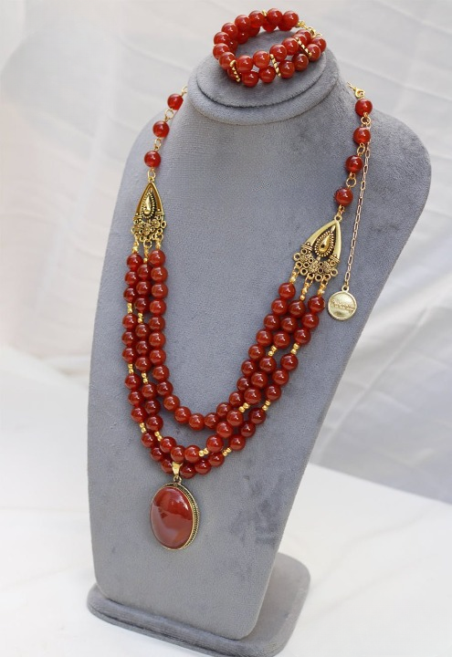 مجموعة راما الرائعة - حجر المرجان الأحمر