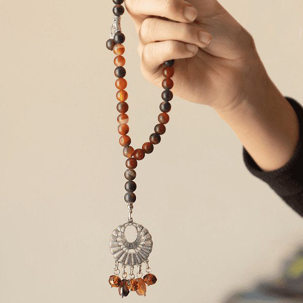 Sedra Rosary - Brown Agate