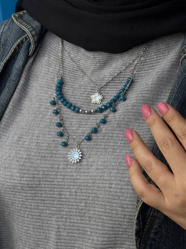 Laila Necklace - Crystal Stones