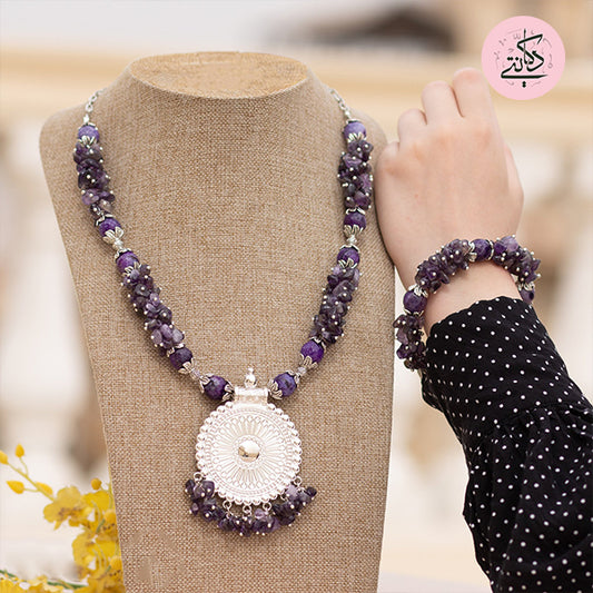 Purple Murano Stone Addilyn Set