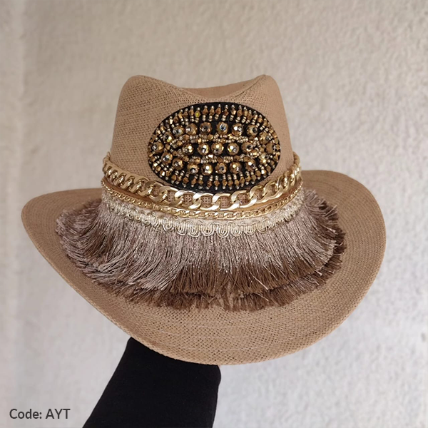 Shaima Handmade Chapeau - Burlap