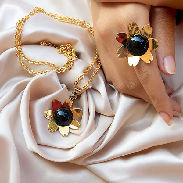 Vintage Flower Set - Gold Plated