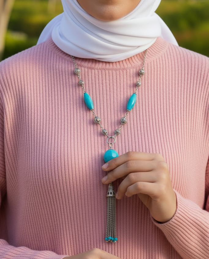 Mayaa Necklace - Agate Stones