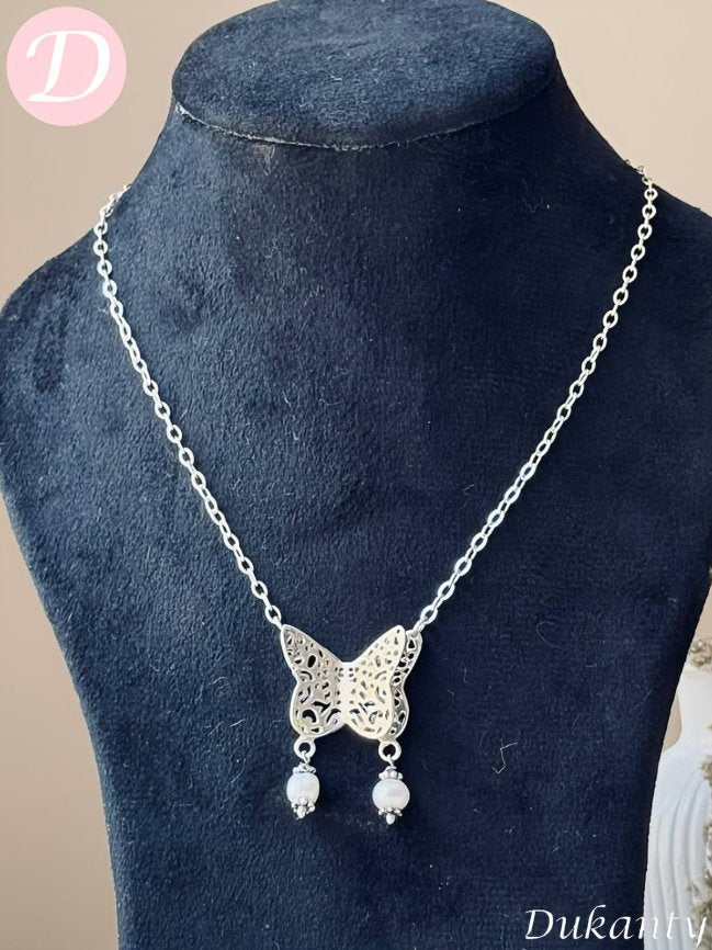 Butterfly Necklace - Pure Silver