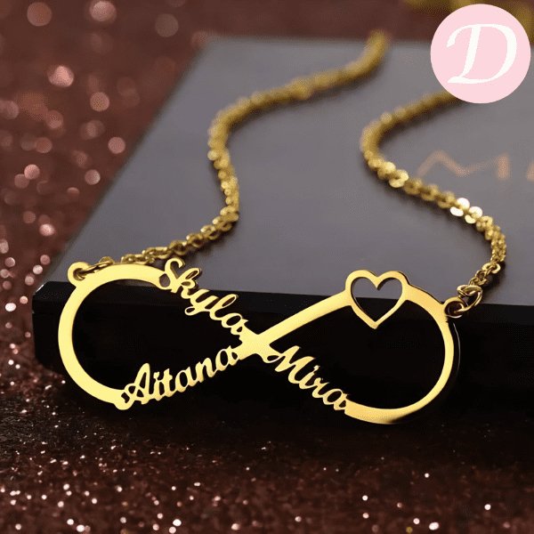 The Forever Love Customized Necklace - Gold Plated