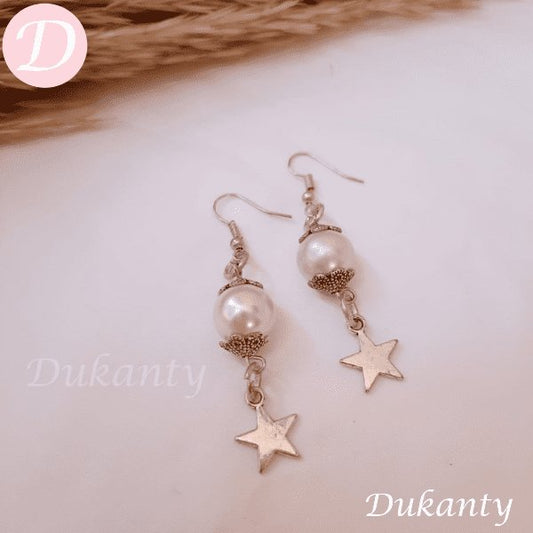 Stary Earrings - Pearl