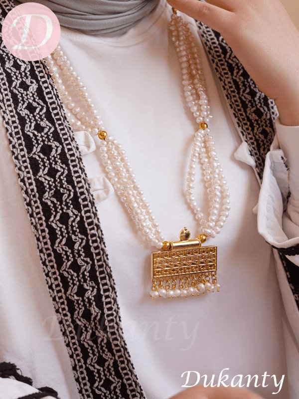 Sedra Arabian Necklace - Natural Pearl