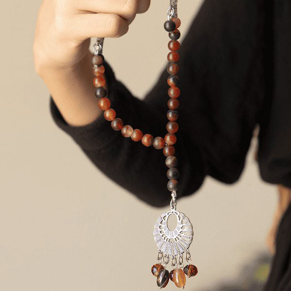 Sedra Rosary - Brown Agate