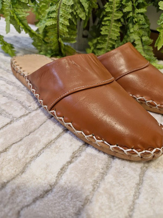 Nour Slippers - Genuine Leather