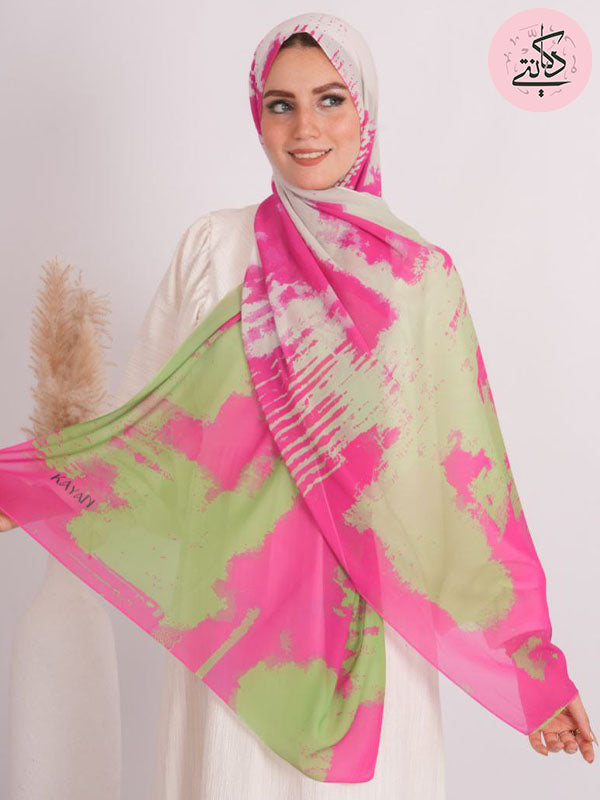 Dima Scarf - Crepe Digital