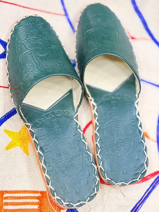Arwa Slippers - Genuine Leather