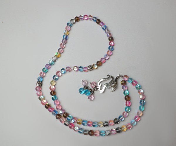 "Reem" Customized Rosary - Colorful Moon Stone