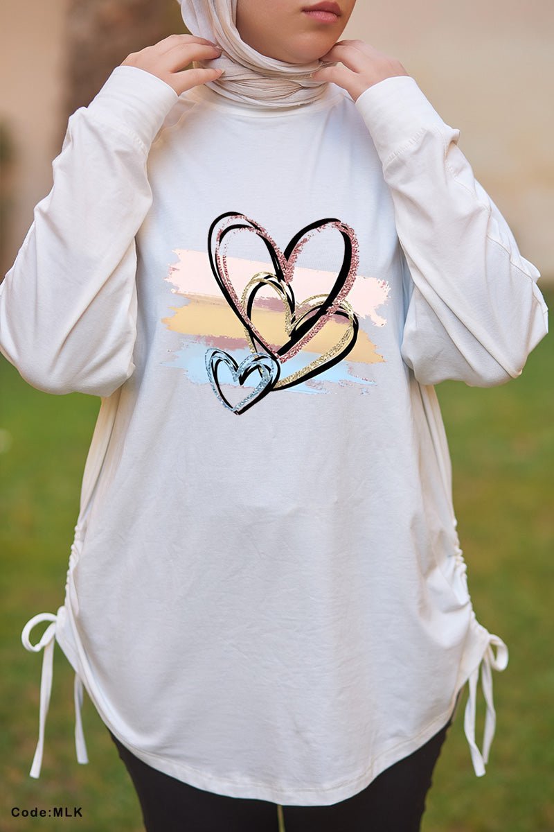 Hearts Woman T-shirt - Cotton