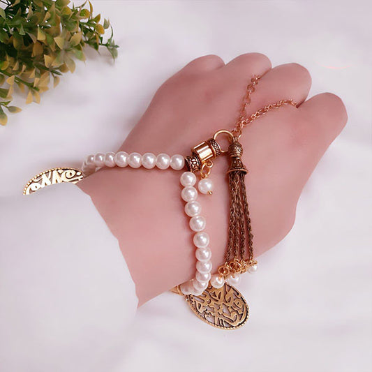 Pearl Bracelet and Rosary - Pure Copper