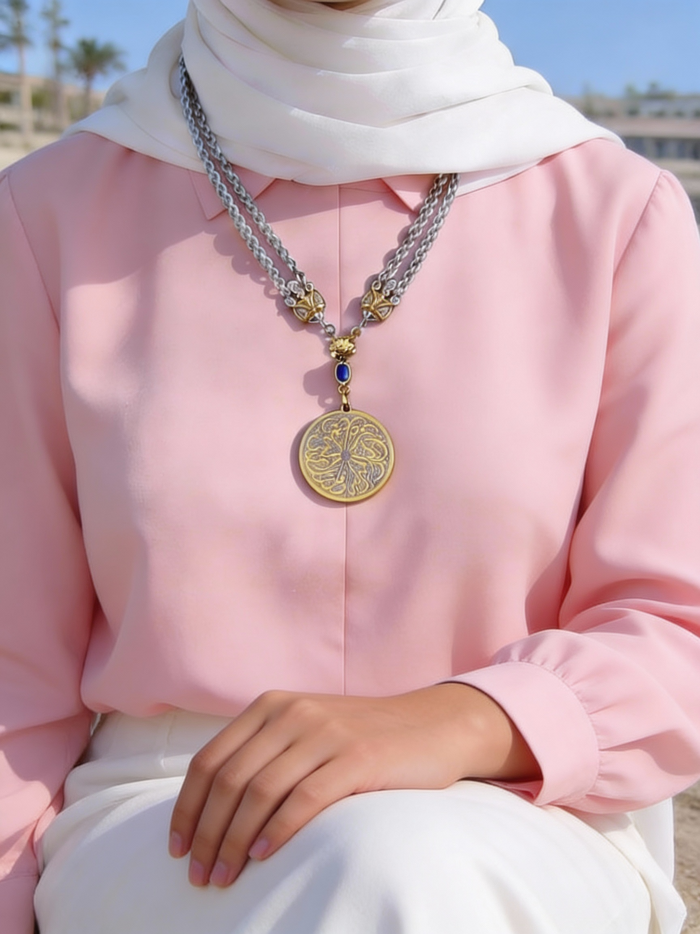 قلادة سما - فضة خالصة