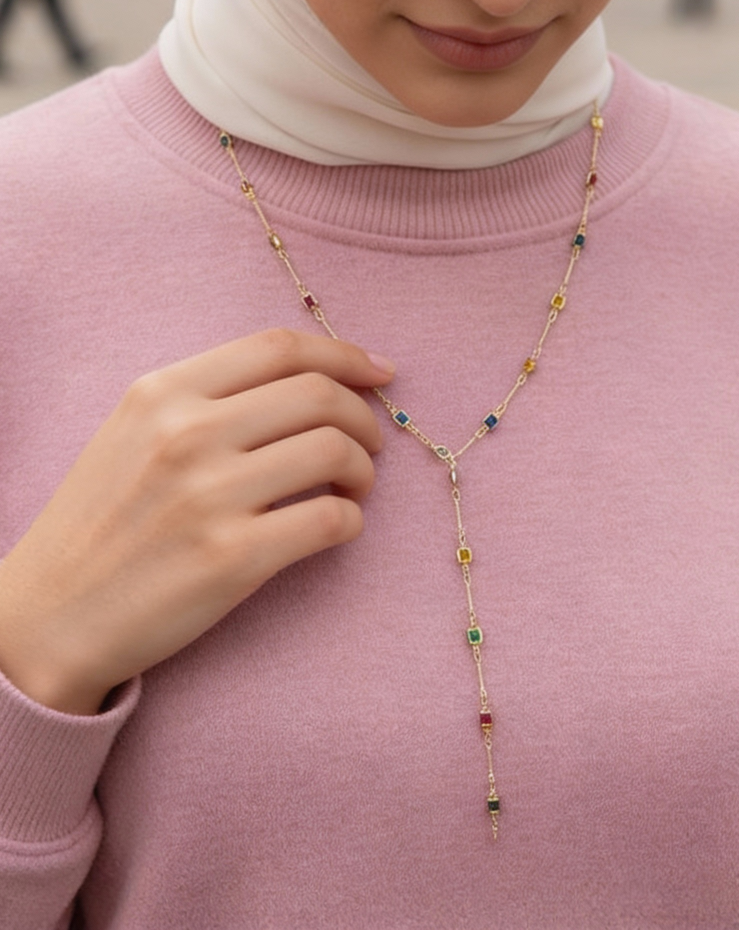 Squared Necklace - Stainless Gold Plated