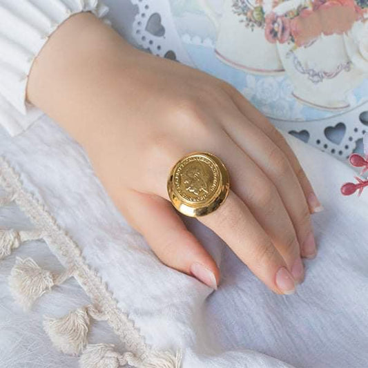 Coin Ring - Gold Plated