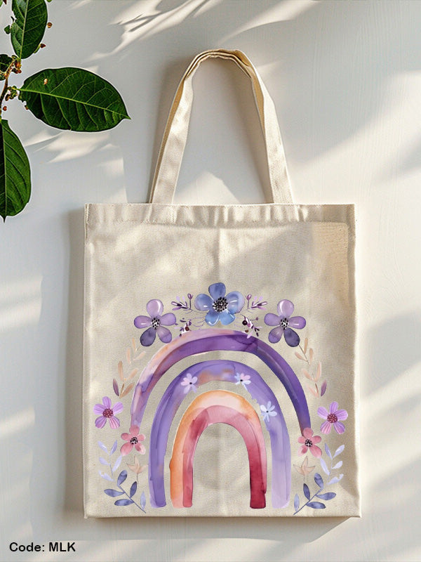 Purple Tote Bag - Linen